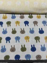 KTS3217 Double Gaze Imprimée Lapin[Fabrication De Textile] Sous-photo