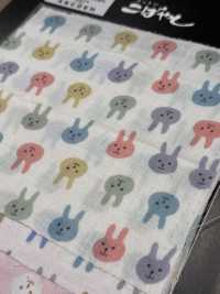 KTS3217 Double Gaze Imprimée Lapin[Fabrication De Textile] Sous-photo