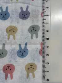KTS3217 Double Gaze Imprimée Lapin[Fabrication De Textile] Sous-photo