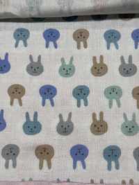 KTS3217 Double Gaze Imprimée Lapin[Fabrication De Textile] Sous-photo