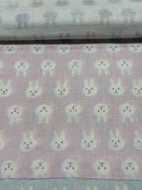 KTS3217 Double Gaze Imprimée Lapin[Fabrication De Textile] Sous-photo