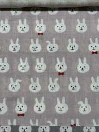 KTS7074 Nœud Papillon Double Gaze Imprimé Lapin[Fabrication De Textile] Sous-photo