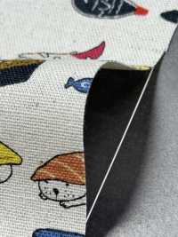 KTS6601 Impression Sur Toile De Lin Motif Chat Sushi[Fabrication De Textile] Sous-photo