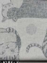 KTS7110 Impression Sur Toile De Lin Représentant Un Gros Chat[Fabrication De Textile] Sous-photo