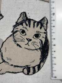 KTS7110 Impression Sur Toile De Lin Représentant Un Gros Chat[Fabrication De Textile] Sous-photo