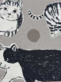 KTS7110 Impression Sur Toile De Lin Représentant Un Gros Chat[Fabrication De Textile] Sous-photo