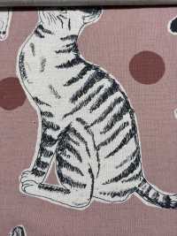 KTS7110 Impression Sur Toile De Lin Représentant Un Gros Chat[Fabrication De Textile] Sous-photo