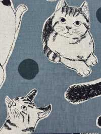 KTS7110 Impression Sur Toile De Lin Représentant Un Gros Chat[Fabrication De Textile] Sous-photo