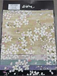 KTS6850 Motif Imprimé Sakura De La Croix Du Sud[Fabrication De Textile] Sous-photo