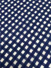 KKF7906-D1 T/C Check Organza[Fabrication De Textile] Uni Textile(Atelier Komon) Sous-photo