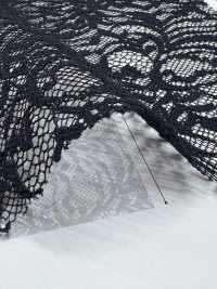 KKF8455-W-D1 Dentelle Grand Raschel En Polyester, Grande Largeur[Fabrication De Textile] Uni Textile(Atelier Komon) Sous-photo