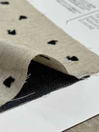 ON43697NA Broderie En Lin, Aspect Denim, 4 Pouces (Couleur Naturelle)[Fabrication De Textile] Oharayaseni Sous-photo