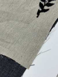 ON43699NA Broderie En Lin Effet Denim 4 Pouces Harvest (Couleur Naturelle)[Fabrication De Textile] Oharayaseni Sous-photo