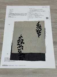 ON43699NA Broderie En Lin Effet Denim 4 Pouces Harvest (Couleur Naturelle)[Fabrication De Textile] Oharayaseni Sous-photo