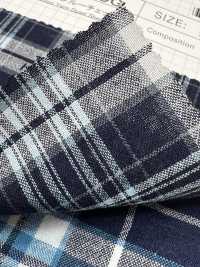 SB94278-OG 40/- Chèque Bleu[Fabrication De Textile] SHIBAYA Sous-photo