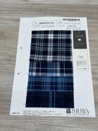 SB94278-OG 40/- Chèque Bleu[Fabrication De Textile] SHIBAYA Sous-photo