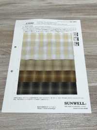 45080 Drap De Coton Maruude 50 Fils à Carreaux Ombrés[Bouton] SUNWELL Sous-photo