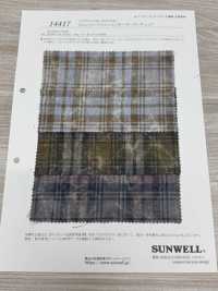 14417 Sergé De Coton à Fil Simple 21 Fils, Motif Tartan[Fabrication De Textile] SUNWELL Sous-photo