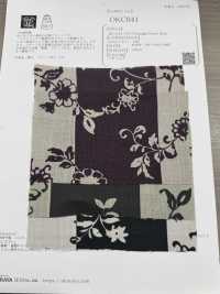 OKC041 60/Lin Imprimé à Rayures Fleuries Nostalgiques[Fabrication De Textile] Oharayaseni Sous-photo