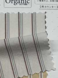 SBT-019 Rayures Lavées Naturelles Et Bio[Fabrication De Textile] Textiles Kuwamura Sous-photo