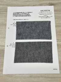 HK2001W Coton Indien, Chanvre, Chambray Indigo, Un Lavage[Fabrication De Textile] KOYAMA Sous-photo