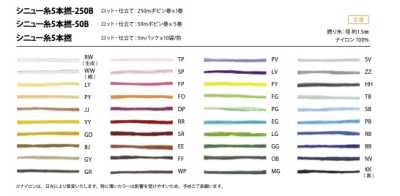 シニュー糸5本撚-250B Fil à coudre Sinew, 5 brins, 250B