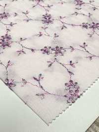 KCL502-D491 60 Broderies Multiples Sur Gazon[Fabrication De Textile] Uni Textile(Atelier Komon) Sous-photo