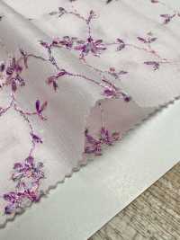 KCL502-D491 60 Broderies Multiples Sur Gazon[Fabrication De Textile] Uni Textile(Atelier Komon) Sous-photo