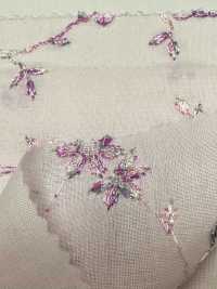 KCL502-D491 60 Broderies Multiples Sur Gazon[Fabrication De Textile] Uni Textile(Atelier Komon) Sous-photo
