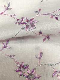 KCL502-D491 60 Broderies Multiples Sur Gazon[Fabrication De Textile] Uni Textile(Atelier Komon) Sous-photo
