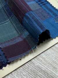 INDIA-2084 Patchwork De Coton Indigo[Fabrication De Textile] ARINOBE Sous-photo