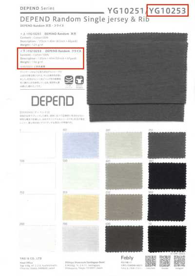 YG10253 DEPEND côte circulaire aléatoire