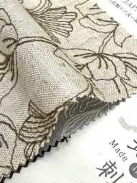 KCL534-D63 Toile De Lin Et Dentelle En Rayonne[Fabrication De Textile] Uni Textile(Atelier Komon) Sous-photo