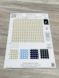 KCP808HRP-D711 80 % Coton, Imprimé Ondulé Lone Hanna[Fabrication De Textile] Uni Textile(Atelier Komon) Sous-photo