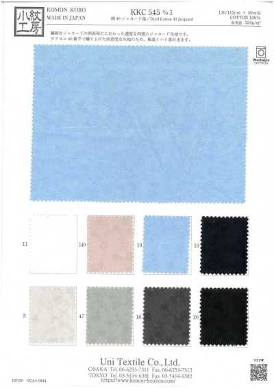 KKC545-D1 Jacquard en coton teint 40 fils