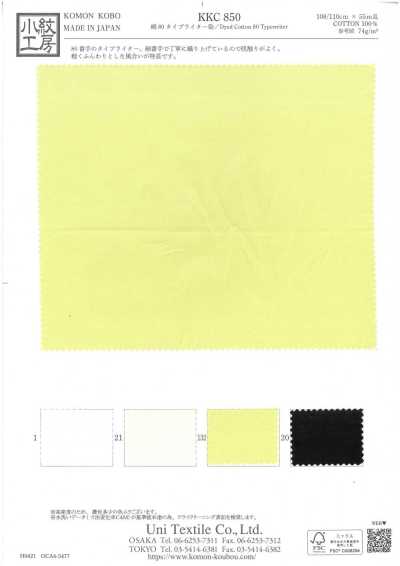 KKC850 Toile typewriter 80 % coton, teintée