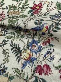 28108 Imprimé Petit Oiseau Et Fleur Sur Toile De Linon 60 Fils[Fabrication De Textile] SUNWELL Sous-photo