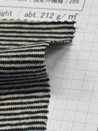 SD0188 Jersey Teint En Fil De Coton/chanvre à Rayures Horizontales[Fabrication De Textile] SHIBAYA Sous-photo