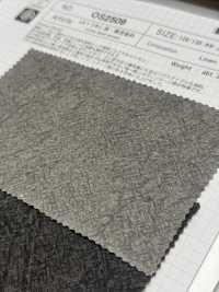 OS2509 L1/40 Teinture Lin, Charbon Et Kaki[Fabrication De Textile] SHIBAYA Sous-photo