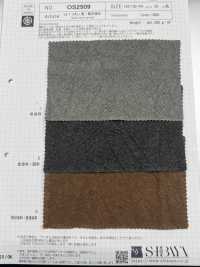 OS2509 L1/40 Teinture Lin, Charbon Et Kaki[Fabrication De Textile] SHIBAYA Sous-photo