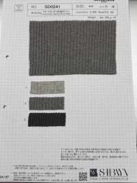 SD0241 Tissu Côtelé TERECO à Aiguilletage Aléatoire Yak/C[Fabrication De Textile] SHIBAYA Sous-photo