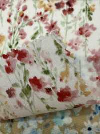 28111 Aquarelle Sur Toile De Linon 60 Fils, Petit Imprimé Floral[Fabrication De Textile] SUNWELL Sous-photo