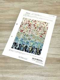 28111 Aquarelle Sur Toile De Linon 60 Fils, Petit Imprimé Floral[Fabrication De Textile] SUNWELL Sous-photo