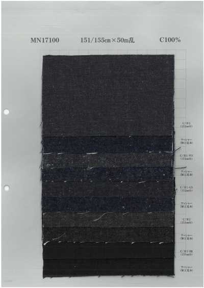 MN17100 Finition délavée denim 10 oz