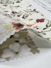 28113 Imprimé Floral Aquarelle Sur Toile De Linon 60 Fils[Fabrication De Textile] SUNWELL Sous-photo
