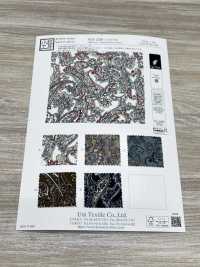 KKP2338-DB-276 Chirimen Chirimen®[Fabrication De Textile] Uni Textile(Atelier Komon) Sous-photo