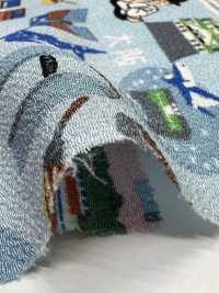 KKP2338-DB-99 Chirimen Chirimen®[Fabrication De Textile] Uni Textile(Atelier Komon) Sous-photo