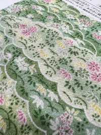 KKP2338-D-KUMONIHANA Futako Chirimen Nuages ​​Et Fleurs[Fabrication De Textile] Uni Textile(Atelier Komon) Sous-photo