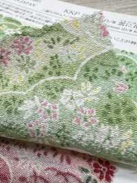 KKP2338-D-KUMONIHANA Futako Chirimen Nuages ​​Et Fleurs[Fabrication De Textile] Uni Textile(Atelier Komon) Sous-photo
