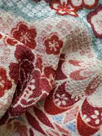 KKP2338-D-HANAZUKUSI Fleurs De Futako Chirimen[Fabrication De Textile] Uni Textile(Atelier Komon) Sous-photo